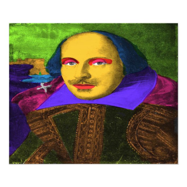 Foto William Shakespeare Pop Art (Frente)