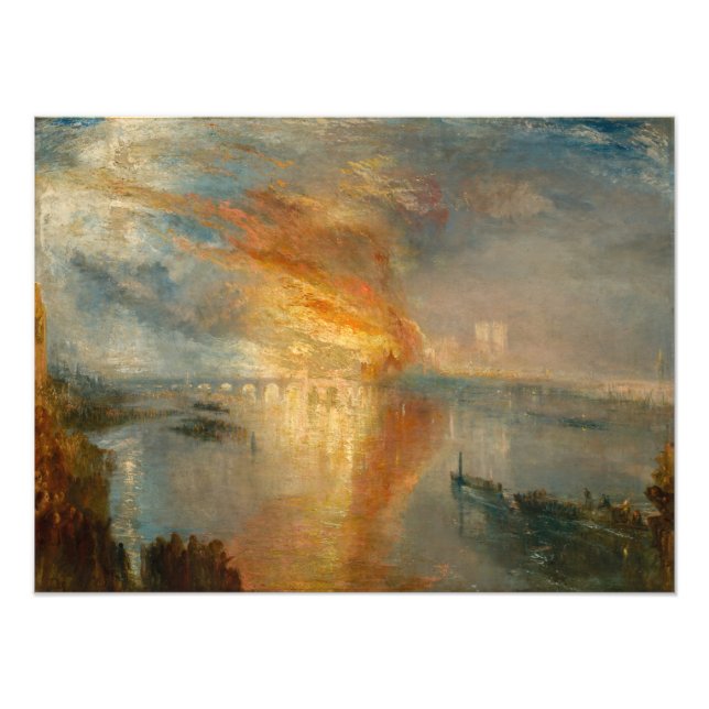 Foto William Turner - El incendio del Parlamento (Frente)