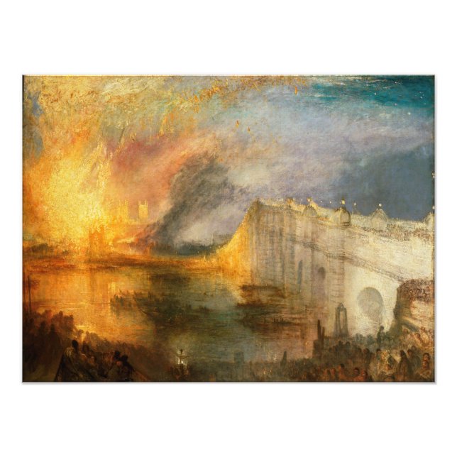 Foto William Turner - La quema del Parlamento (Frente)