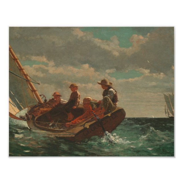 Foto Winslow Homer - Breezing Up (Un Viento Justo) (Frente)