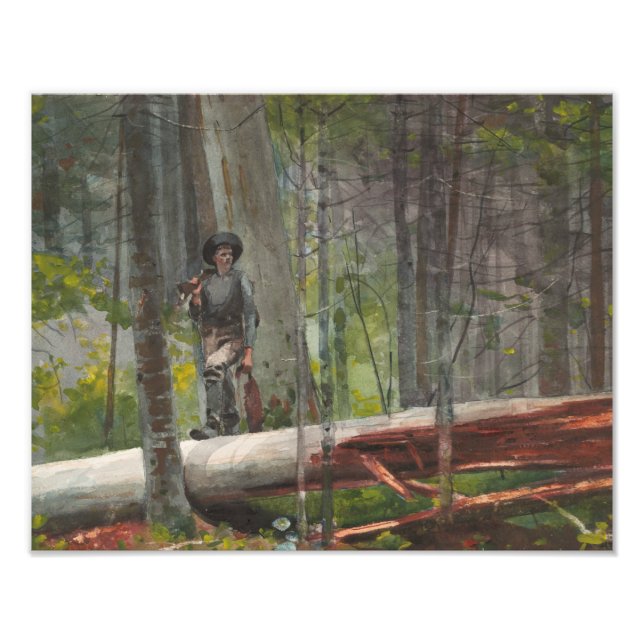 Foto Winslow Homer - Cazador en los Adirondacks (Frente)