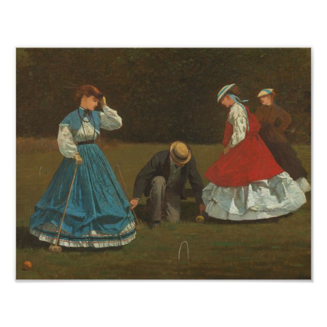 Foto Winslow Homer - Croquet Scene (Frente)