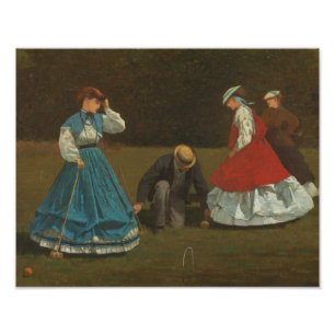 Foto Winslow Homer - escena del croquet