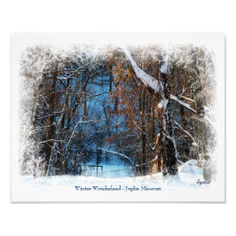 Foto Winter Wonderland en Joplin Missouri Photo Print