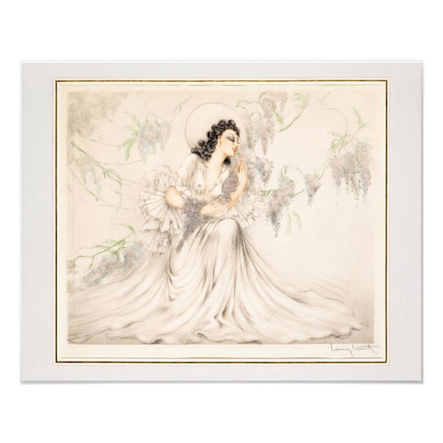 Foto Wisteria, 1940 por Louis Icart (Frente)