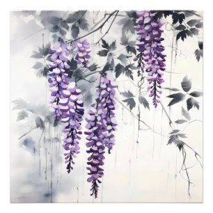 Foto Wisteria de pintura de tinta colorida