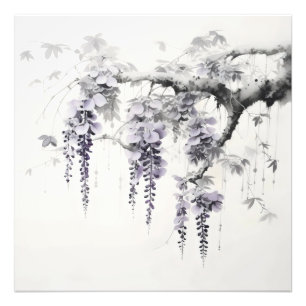 Foto Wisteria Flores Pintura de tinta