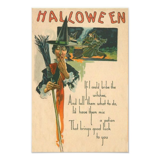 Foto Witch Cauldron Broom Night Witchcraft (Frente)