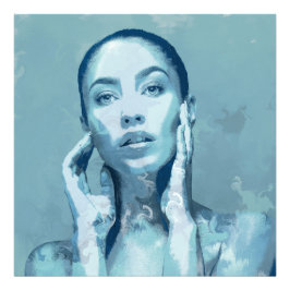 Foto "Woman in Blue"