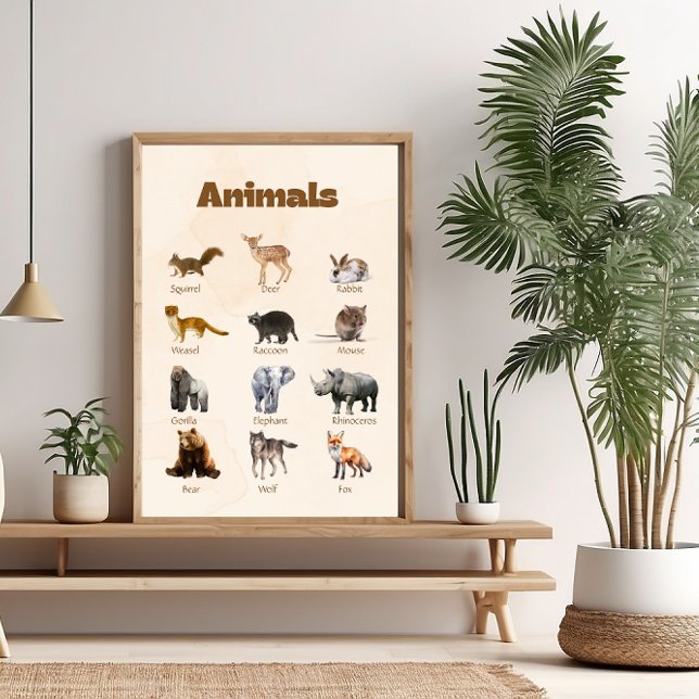 Foto Woodland Animal Nursery Wall Art (Subido por el creador)