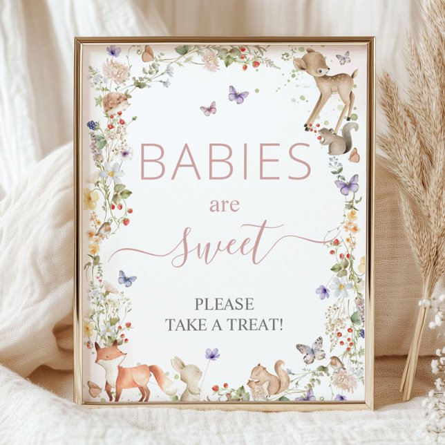 Foto Woodland Animal Wildflower Baby Shower Sweet Treat (Subido por el creador)