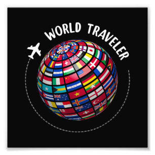 Foto World Traveller Map, World Flags Traveler, Country