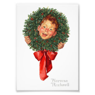 Foto Wreath - Norman Rockwell - Niño pequeño