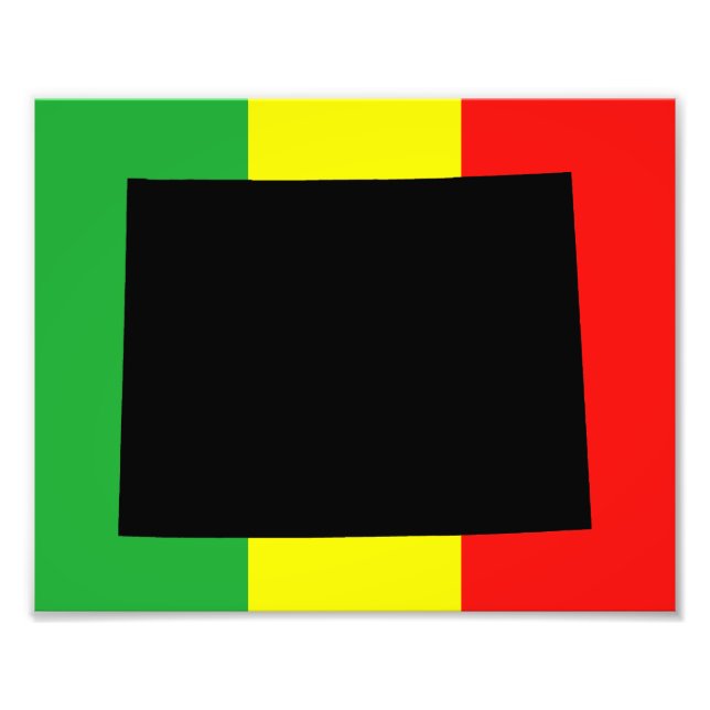 Foto Wyoming con Colores Rasta (Frente)