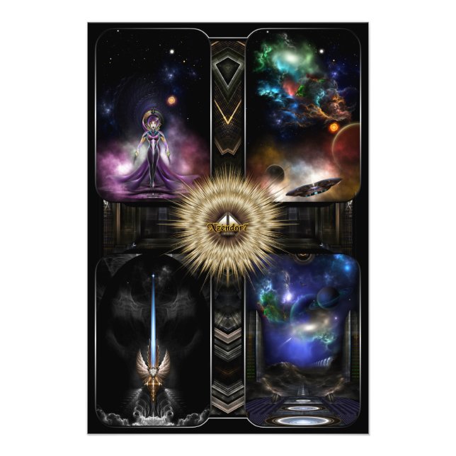 Foto Xzendor7 Cuadología Del Arte Fantastico Fractal (Frente)