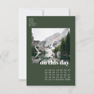 Foto y calendario   Tipografía simple para guardar