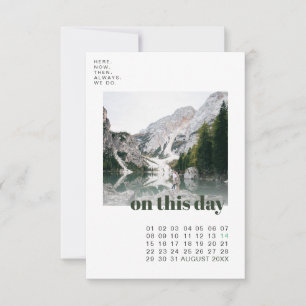 Foto y calendario   Tipografía simple para guardar