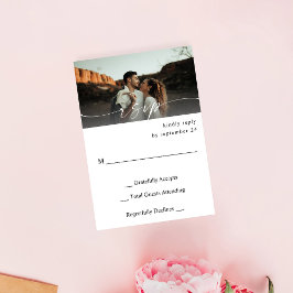 Foto y caligrafía 3 Mod Horizontal no Carne RSVP