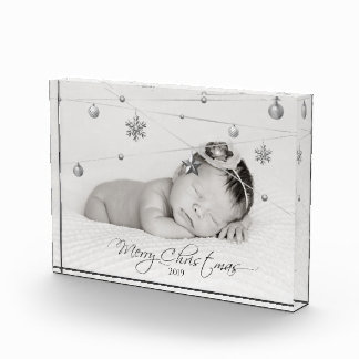 Foto y caligrafía de Navidades personalizados