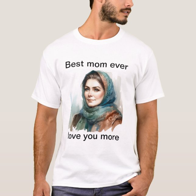 foto y camisa de texto para mamá (Anverso)