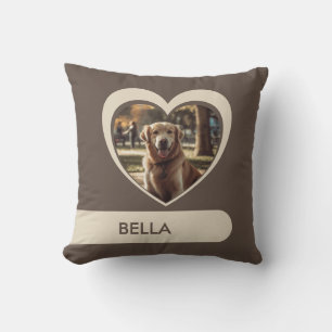 Foto y nombre personalizados: almohada de franjas 