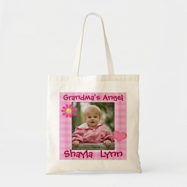 Foto y texto de encargo, bolso personalizado (Frente)
