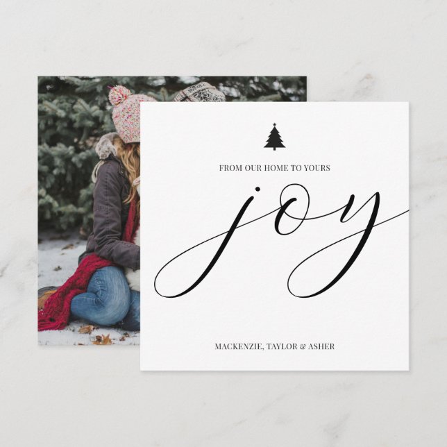 Foto y texto personalizados de Navidad alegre Simp (Anverso / Reverso)