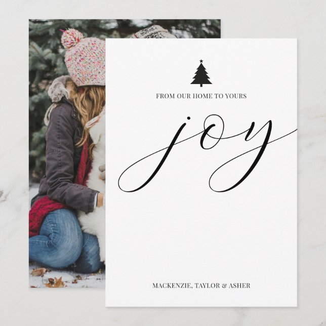 Foto y texto personalizados de Navidad alegre Simp (Anverso / Reverso)