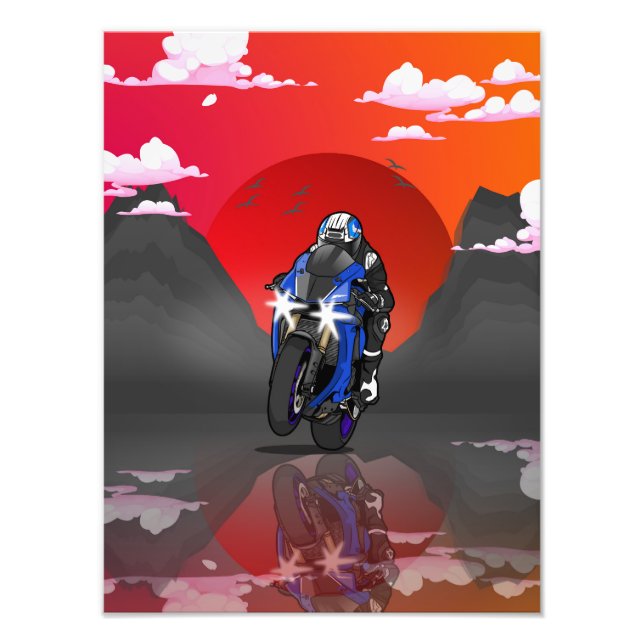 Foto Yamaha R1 in the sunset (Frente)
