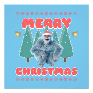Foto Yeti Divertido - Feliz Navidad
