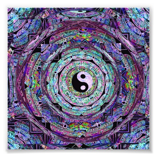 Foto Yin Yang Mandala Purple (Frente)