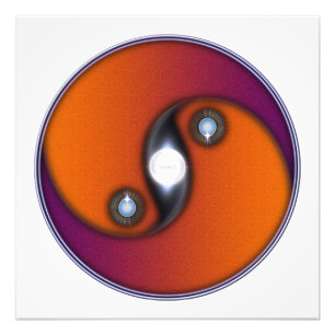 Foto Yin Yang Sun Naranja Violet