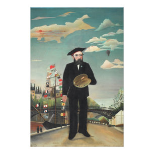 Foto Yo mismo: Retrato – Paisaje, Henri Rousseau 1890