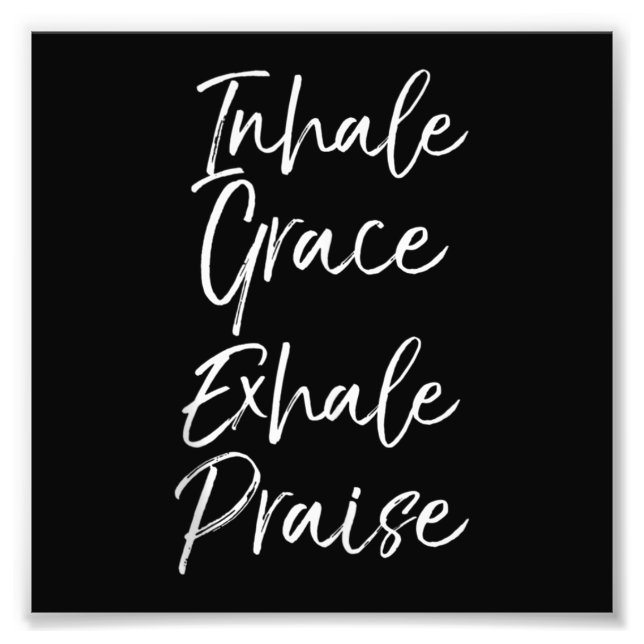 Foto Yoga diciendo: Inhale Grace Exhale elogia a amante (Frente)