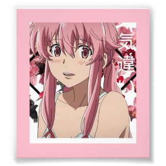 Foto Yuno Gasai Future Diary Poster Rosa