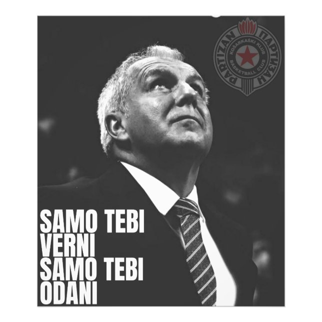 Foto Zeljko Obradovic ZOC Partizan (Frente)