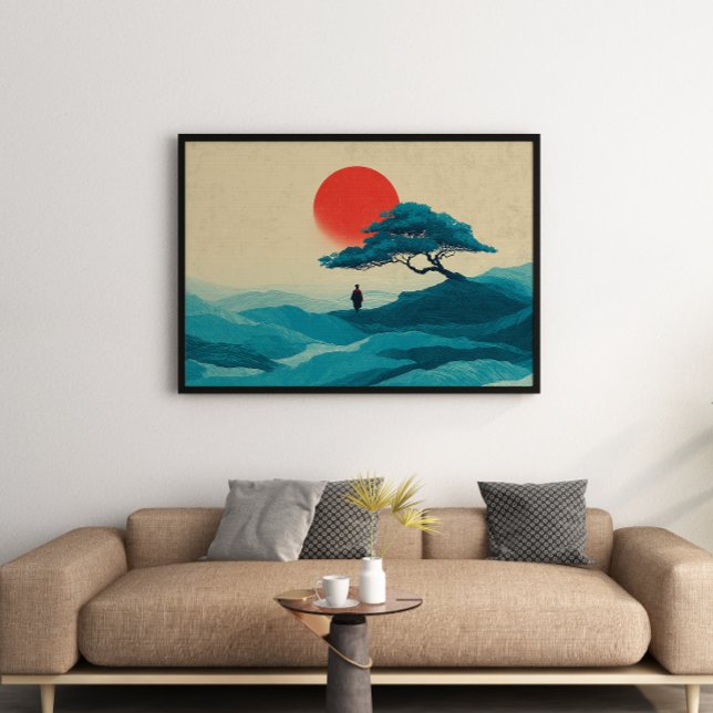 Foto Zen Solitude Red Sun Wall Art Print Poster (Subido por el creador)