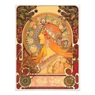 Foto Zodiac, 1896 por Alphonse Mucha