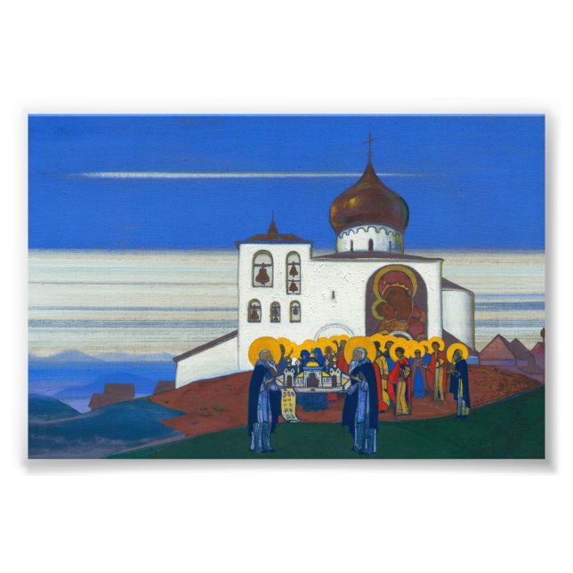 Foto Zvenigorod por Nicholas Roerich (Frente)