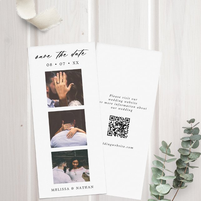 Fotobiatón Tira de código QR Boda Guardar la fecha (Subido por el creador)