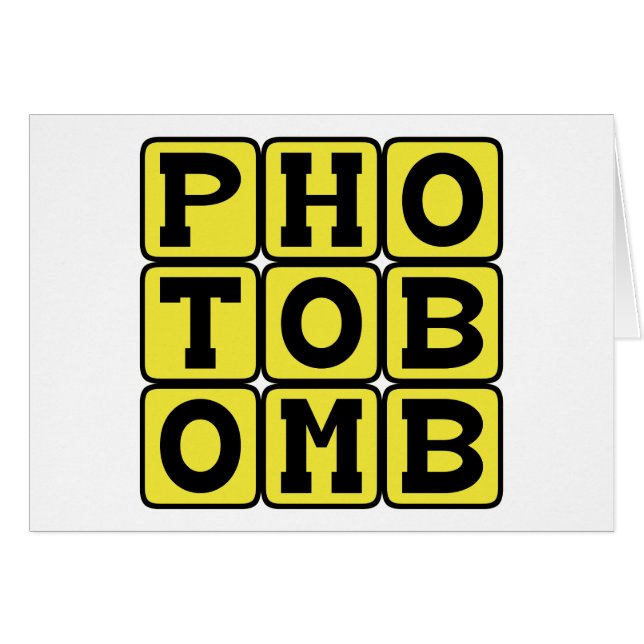 Fotobomb, meme de Internet (Anverso (Horizontal))