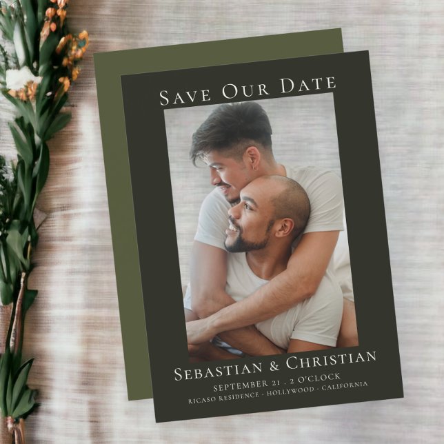Fotoelegante Salven Al Boda De Fechas (Photo Elegant Save The Date Wedding Announcements from Ricaso)