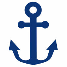 Anclaje azul nautico