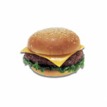 Fotoescultura Cheeseburger<br><div class="desc">¡Perfeccione para alguien que AMA los alimentos de preparación rápida,  la hamburguesa pulgada-gruesa especialmente grasienta,  de arteria-obstrucción rematada con una rebanada agradable de queso en el top! Parece bastante real para comer</div>