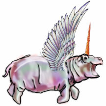 HIpocorn Ornament Colgando Hippo Unicornio Peg