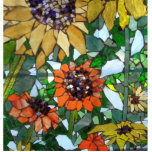 Fotoescultura Mosaico Sunflower<br><div class="desc">Girasol mosaico por Therese Dietzel de Willowcatdems</div>