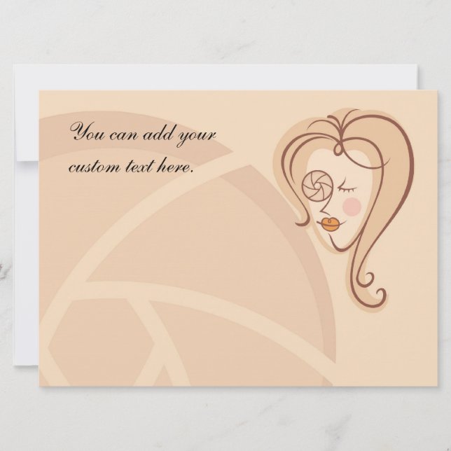 Fotógrafa femenina (Anverso)