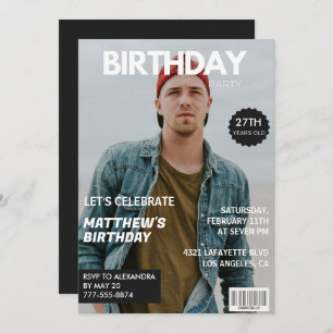 Fotografía 27 invitaciones de cumpleaños para él R