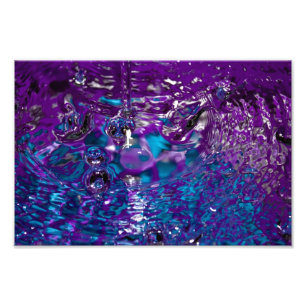 Fotografía abstracta azul y púrpura del agua