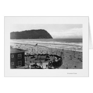 Fotografía aérea de la playa de Oregon